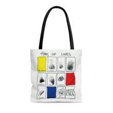 Cargar imagen en el visor de la galería, Lines AOP Tote Bag by Insignia