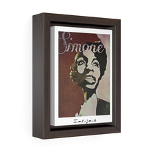 Cargar imagen en el visor de la galería, Nina Simone Vertical Framed Premium Gallery Wrap Canvas