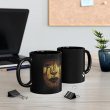 Cargar imagen en el visor de la galería, Primal face 11oz Black Mug by Insignia
