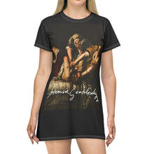 Cargar imagen en el visor de la galería, Artemisia Gentileschi T-Shirt Dress (AOP) by Insignia
