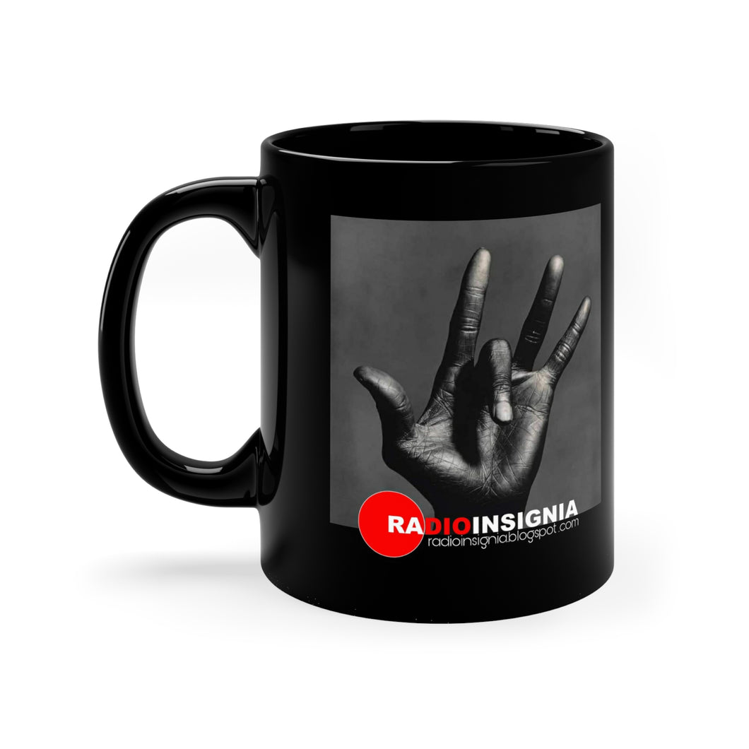 Miles Davis Hand 11oz Black Mug by Insignia