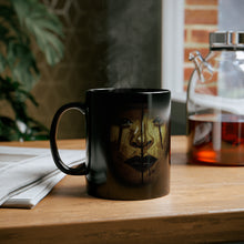 Cargar imagen en el visor de la galería, Primal face 11oz Black Mug by Insignia
