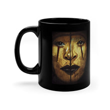Cargar imagen en el visor de la galería, Primal face 11oz Black Mug by Insignia
