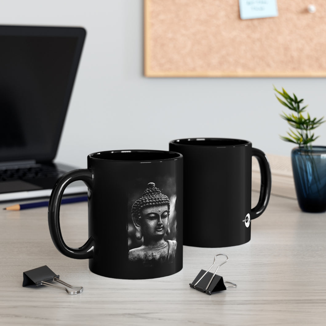 Buddha 11oz Black Mug by Insignia