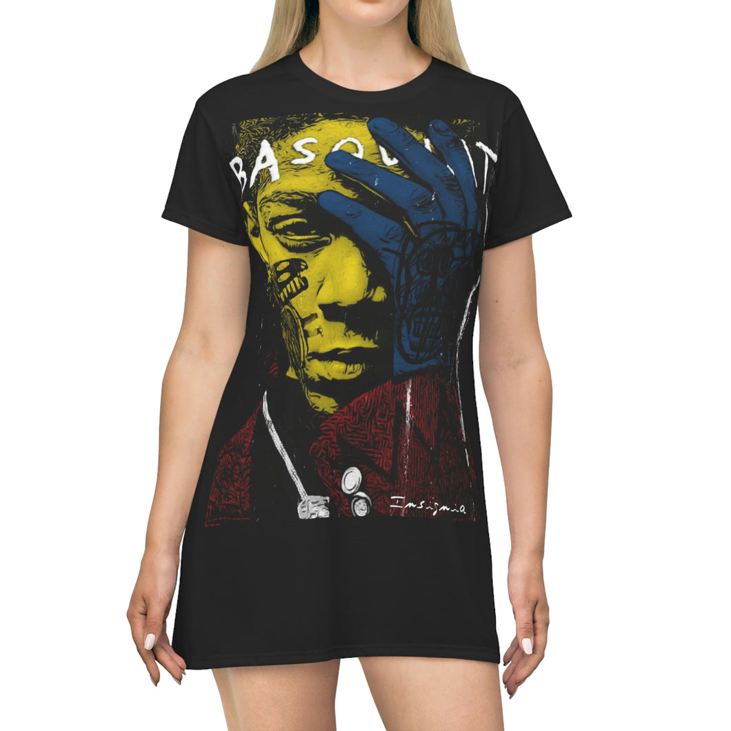 Basquiat All Over Print T-Shirt Dress by Insignia