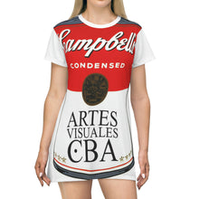 Cargar imagen en el visor de la galería, Campbell&#39;s All Over Print T-Shirt Dress by Insignia

