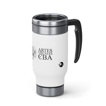 Cargar imagen en el visor de la galería, Artes Visuales CBA Stainless Steel Travel Mug with Handle, 14oz by Insignia
