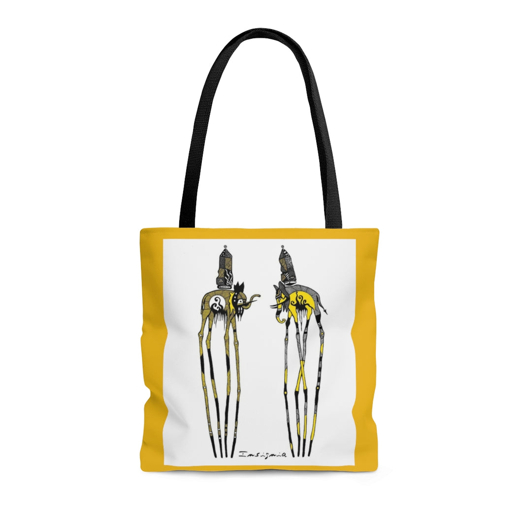Two Elephants AOP Tote Bag by Insignia