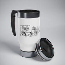 Cargar imagen en el visor de la galería, Artes Visuales CBA Stainless Steel Travel Mug with Handle, 14oz by Insignia
