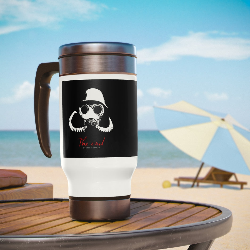 POESIA RABIOSA Stainless Steel Travel Mug with Handle, 14oz by Insignia