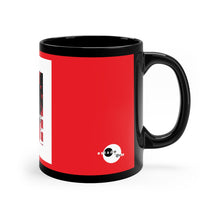 Cargar imagen en el visor de la galería, AD. HB. Red 11oz Black Mug by Insignia
