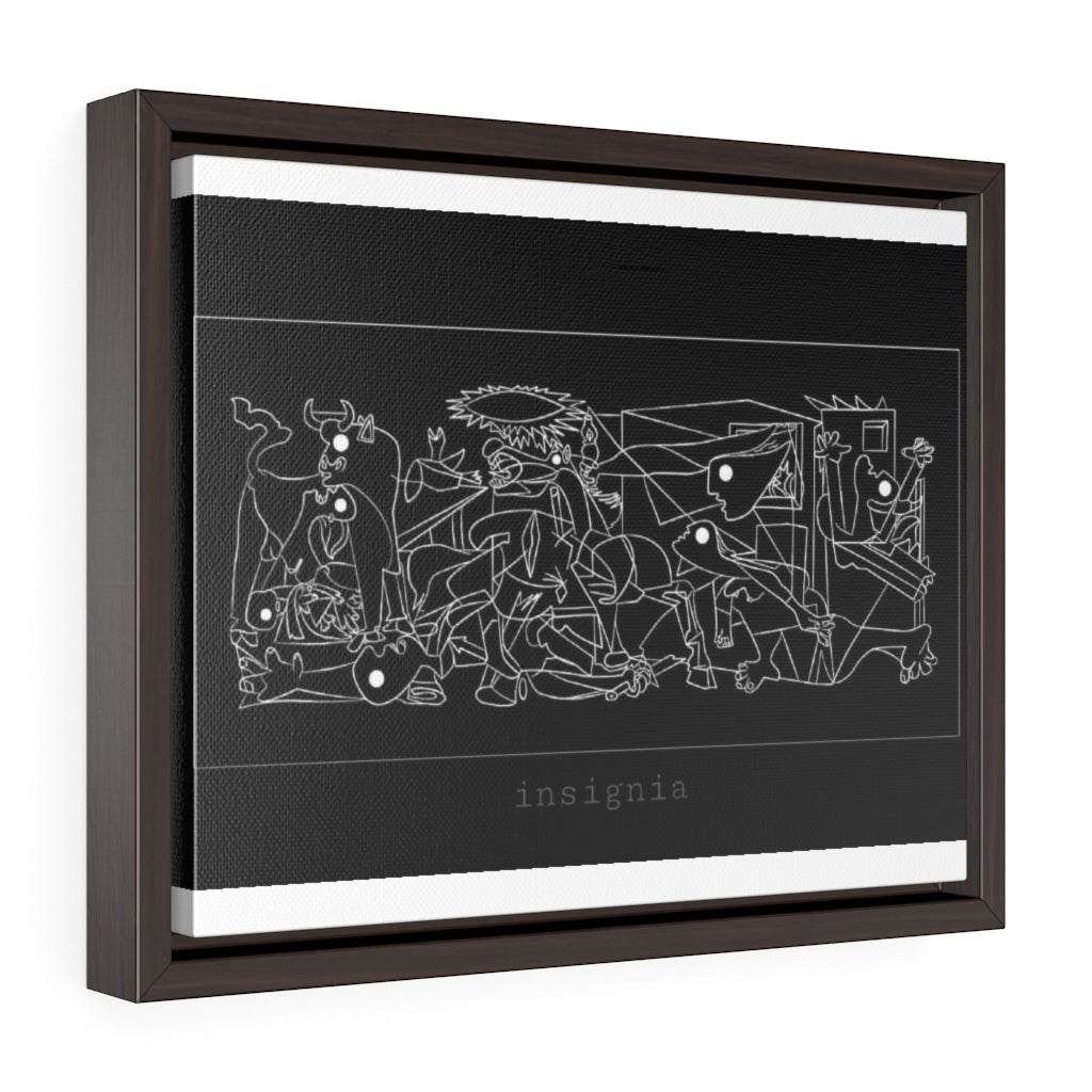 Guernica Horizontal Framed Premium Gallery Wrap Canvas