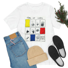 Cargar imagen en el visor de la galería, Lines Unisex Jersey Short Sleeve Tee by Insignia
