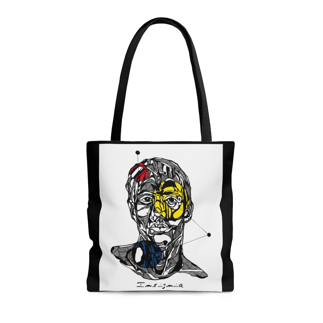 Face AOP Tote Bag by Insignia