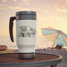 Cargar imagen en el visor de la galería, Artes Visuales CBA Stainless Steel Travel Mug with Handle, 14oz by Insignia
