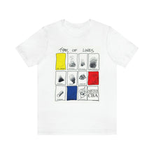 Cargar imagen en el visor de la galería, Lines Unisex Jersey Short Sleeve Tee by Insignia
