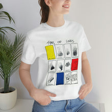 Cargar imagen en el visor de la galería, Lines Unisex Jersey Short Sleeve Tee by Insignia
