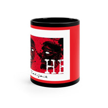 Cargar imagen en el visor de la galería, AD. HB. Red 11oz Black Mug by Insignia
