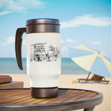 Cargar imagen en el visor de la galería, Artes Visuales CBA Stainless Steel Travel Mug with Handle, 14oz by Insignia
